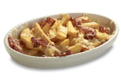 Pommes mit Speck
